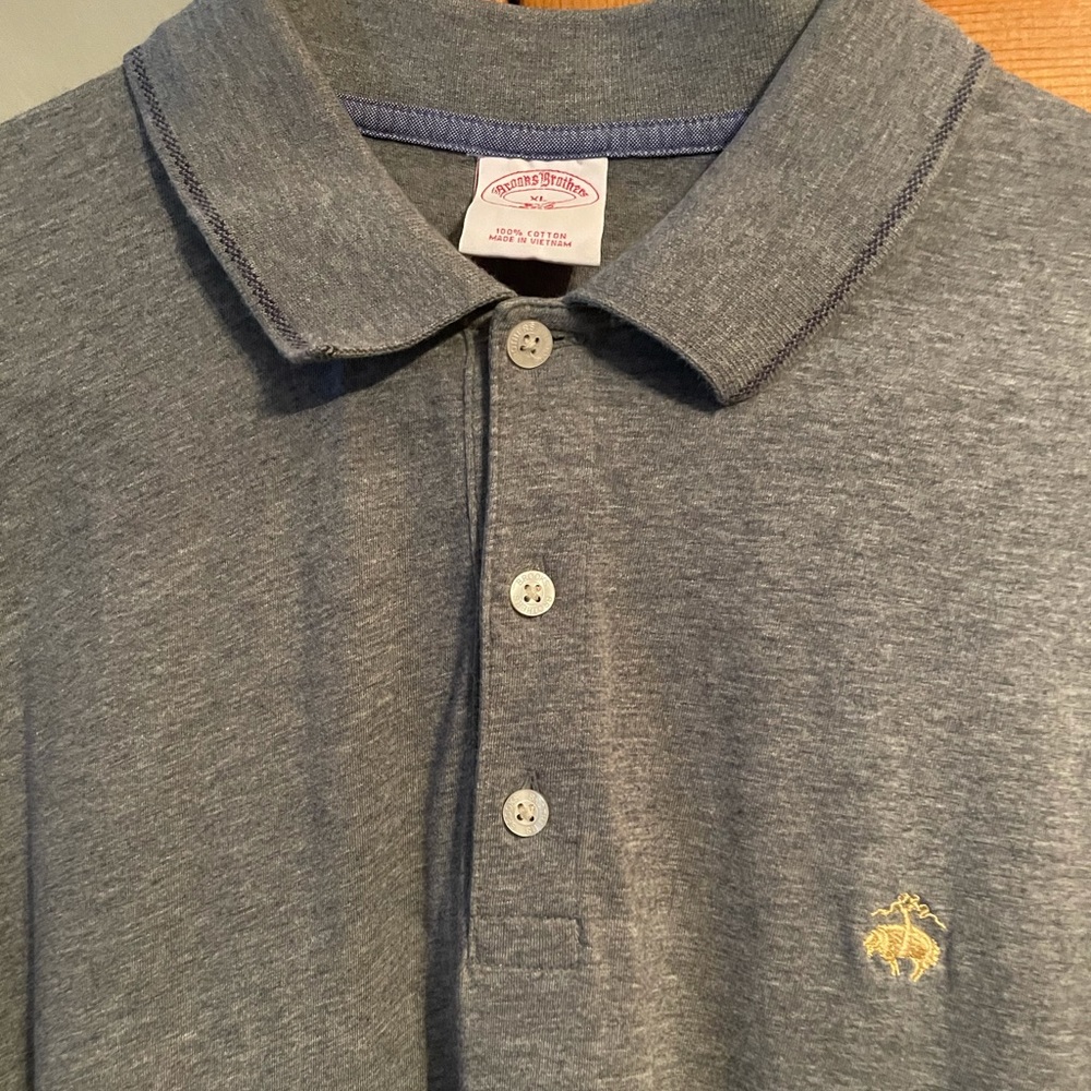Brooks Brothers Grey Polo XL - Picture 2 of 5